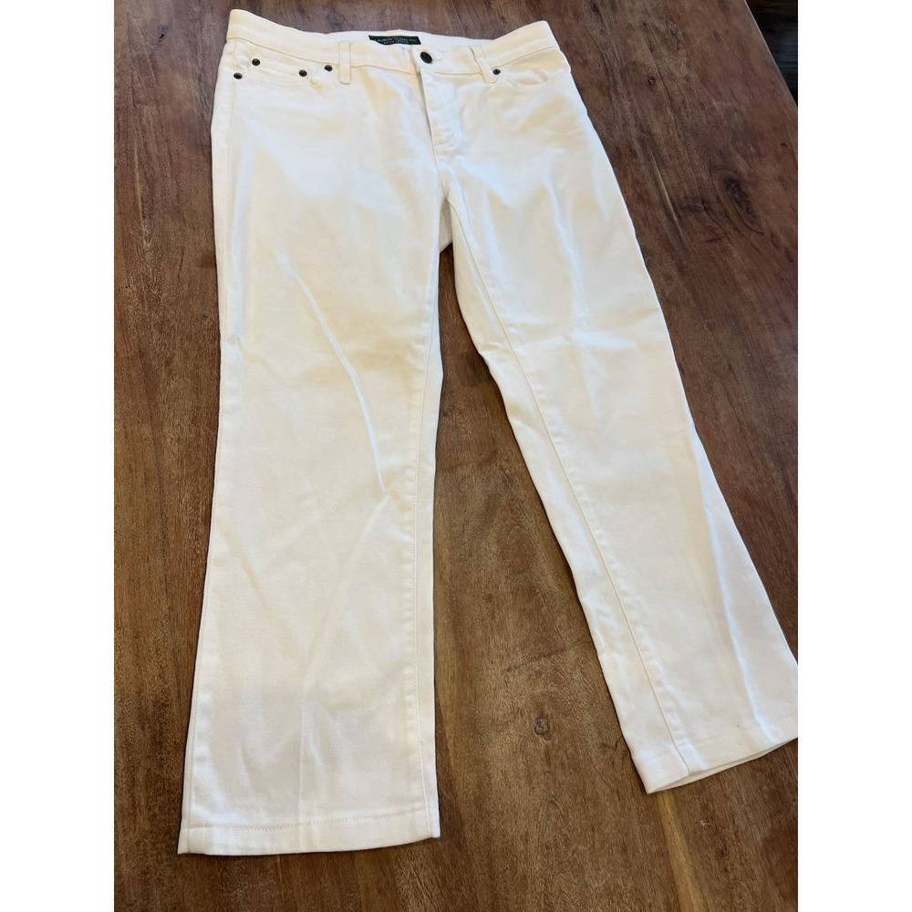 Ralph Lauren Jeans Co. Women's White Denim Jeans Size 6‎